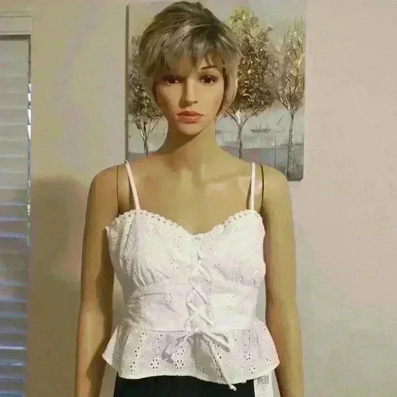 Nwt: Wild Fable White Eyelet Lace Embroidery  Size: S - Picture 1 of 3